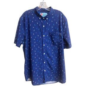 443. Chubbies “The weekend has arrived” button up collared short sleeve top XXL